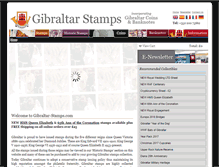 Tablet Screenshot of gibraltar-stamps.com